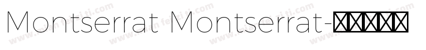 Montserrat Montserrat字体转换